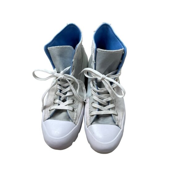 Converse Chuck Taylor All Star Hi Lugged Sneaker Denim Patchwork Women’s Size 11 - Picture 3 of 10